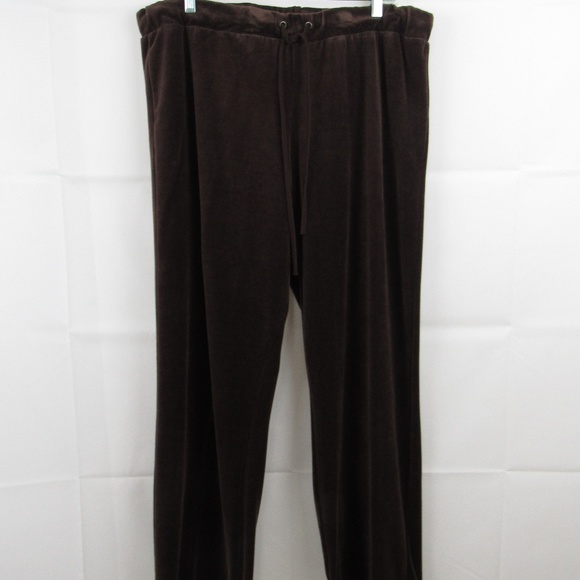 Suzie In The City Pant Size X Velvet Relaxed Brown - Picture 1 of 6